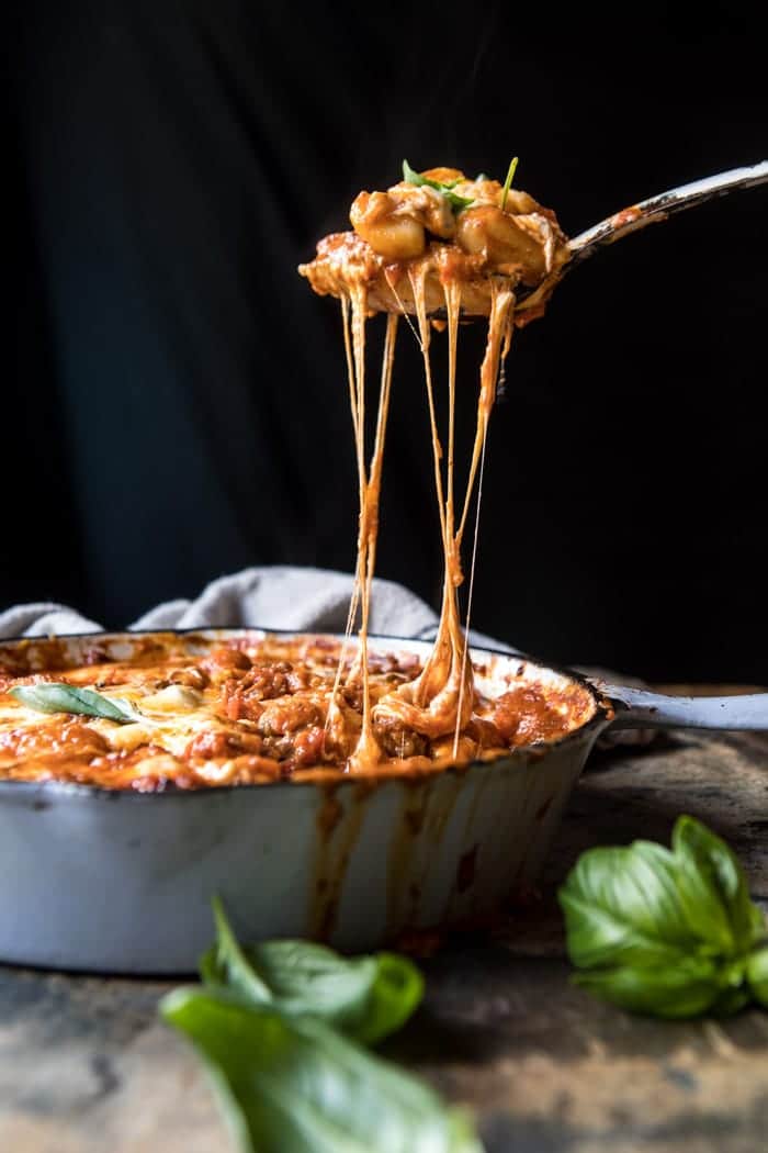 Sunday Night Gnocchi Bolognese Bake | halfbakedharvest.com @hbharvest