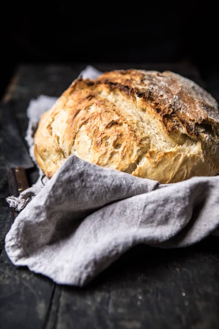 Cheaters No Knead Dutch Oven Sourdough Bread | halfbakedharvest.com @hbharvest