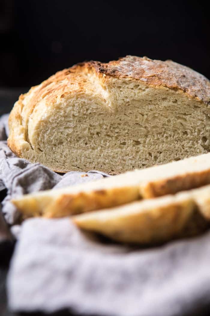 Cheaters No Knead Dutch Oven Sourdough Bread | halfbakedharvest.com @hbharvest