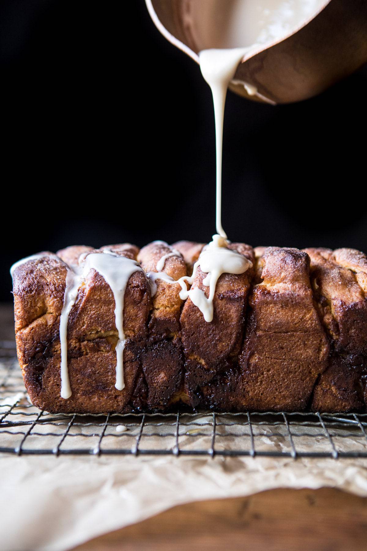 Maple Glazed Apple Pull-Apart Bread | halfbakedharvest.com @hbharvest