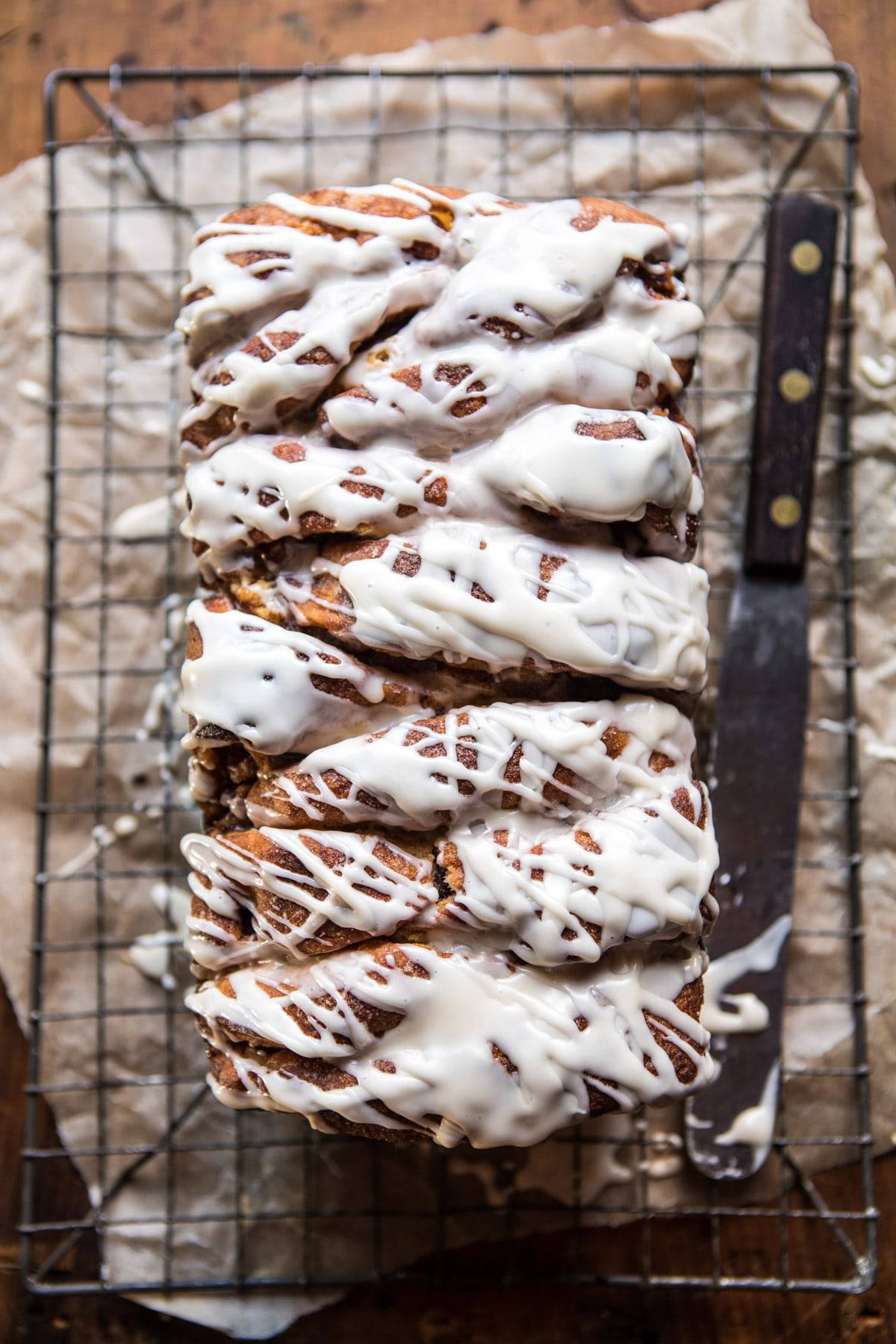 Maple Glazed Apple Pull-Apart Bread | halfbakedharvest.com @hbharvest