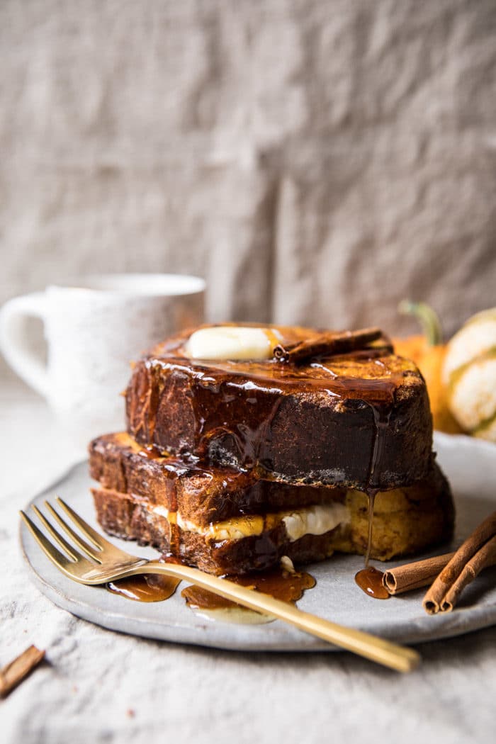 Pumpkin Spice French Toast with Cider Syrup | halfbakedharvest.com @hbharvest