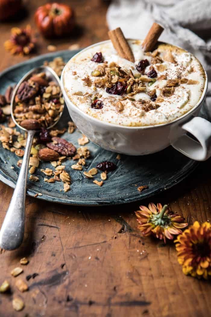 Pumpkin Spice Oatmeal Latte | halfbakedharvest.com @hbharvest