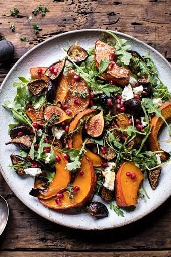 Roasted Squash, Caramelized Fig, and Feta Salad | halfbakedharvest.com @hbharvest