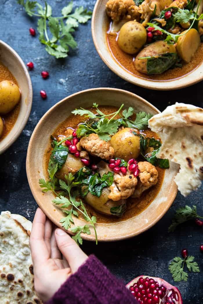 Slow Cooker Potato and Cauliflower Curry | halfbakedharvest.com @hbharvest