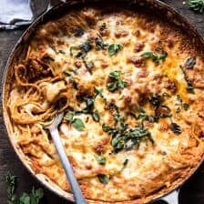 One-Pan Cheesy Spaghetti Pie | halfbakedharvest.com @hbharvest