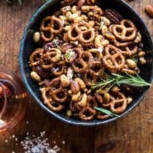 Sweet 'n' Savory Roasted Nuts and Pretzels | halfbakedharvest.com @hbharvest