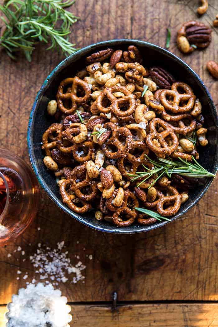 Sweet 'n' Savory Roasted Nuts and Pretzels | halfbakedharvest.com @hbharvest