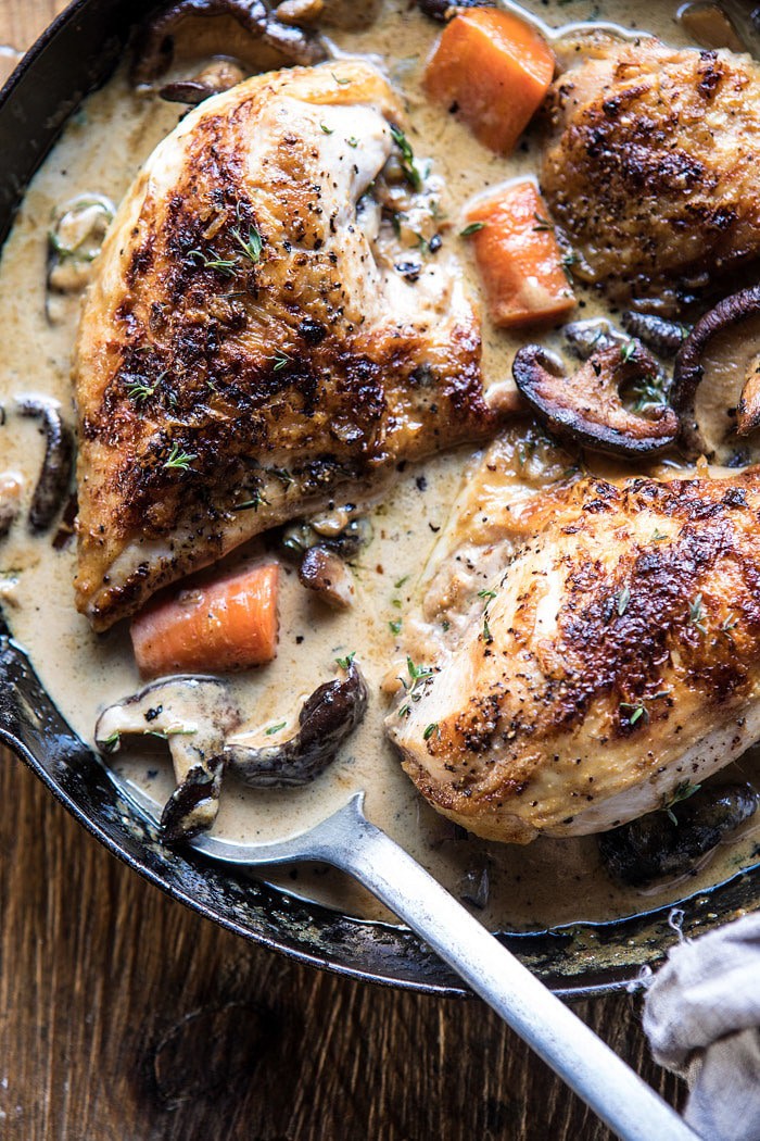 Easy Coq au Riesling | halfbakedharvest.com @hbharvest