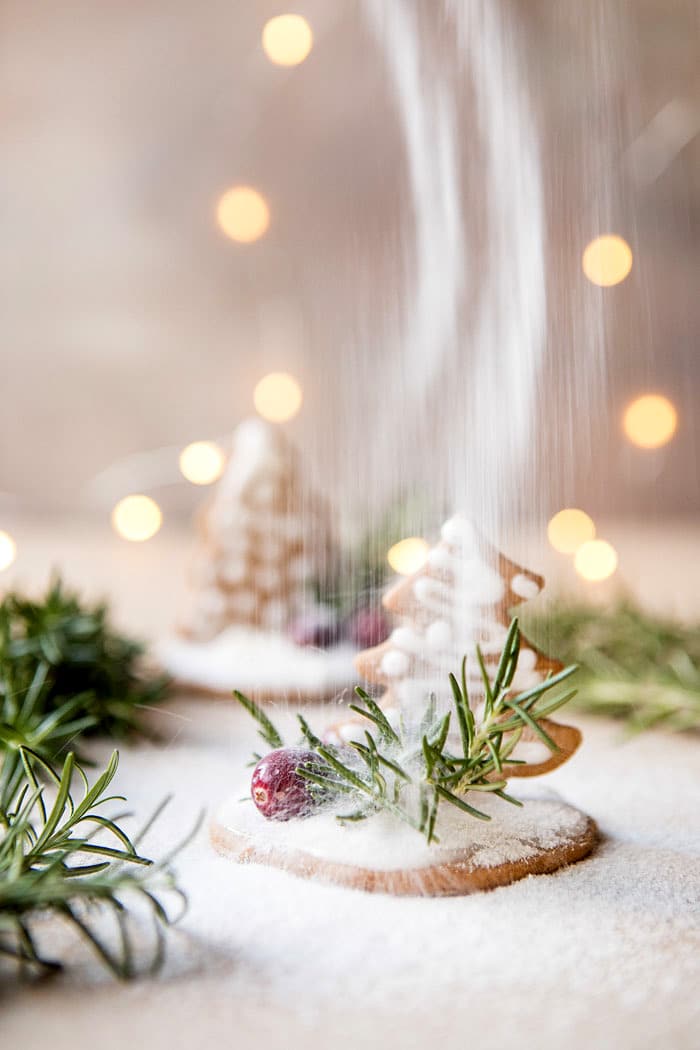 Gingerbread Snowglobe Place Setting | halfbakedharvest.com @hbharvest