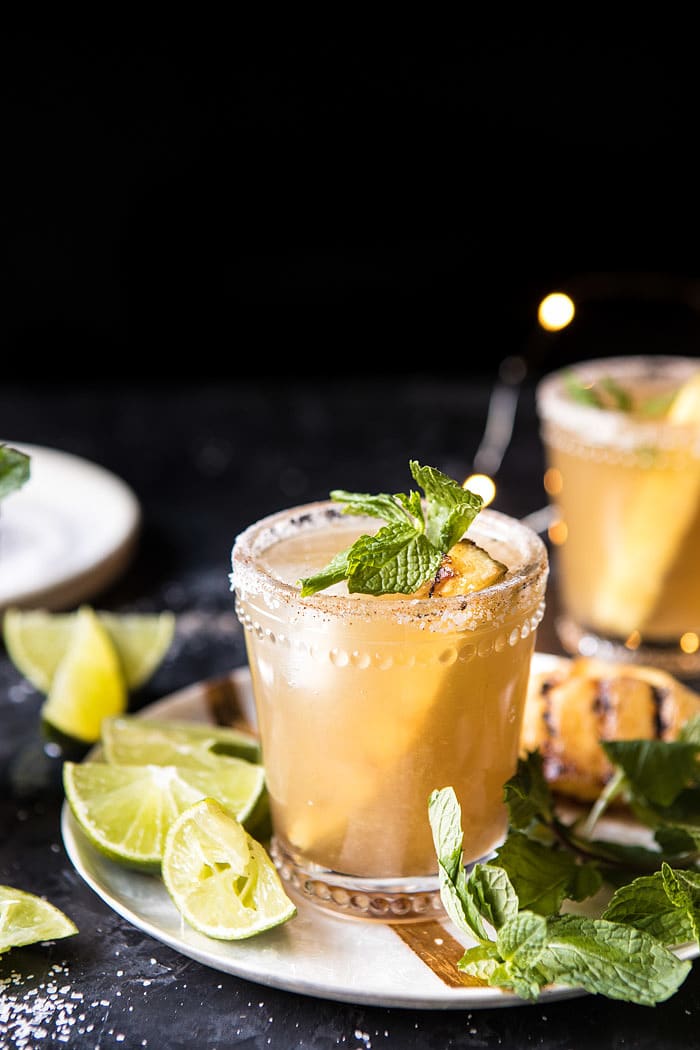 Pineapple Margarita Sparklers | halfbakedharvest.com @hbharvest #newyear #tequila #champagne #drink