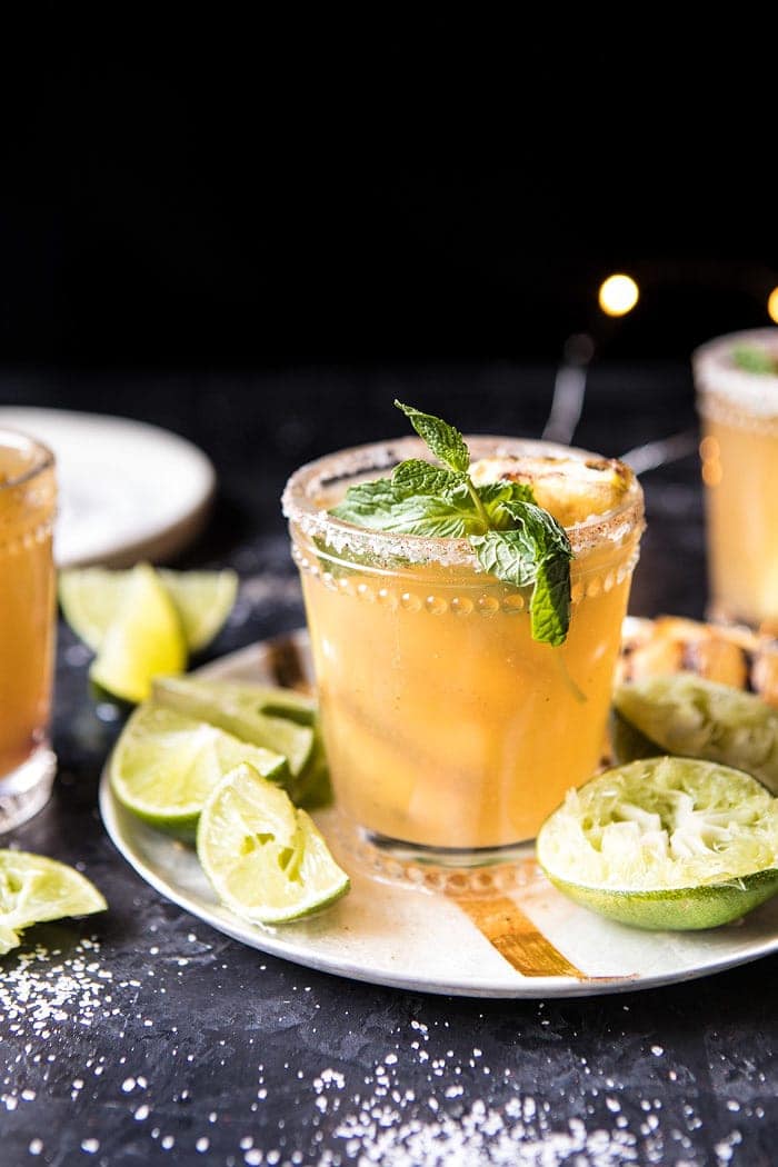 Pineapple Margarita Sparklers | halfbakedharvest.com @hbharvest #newyear #tequila #champagne #drink