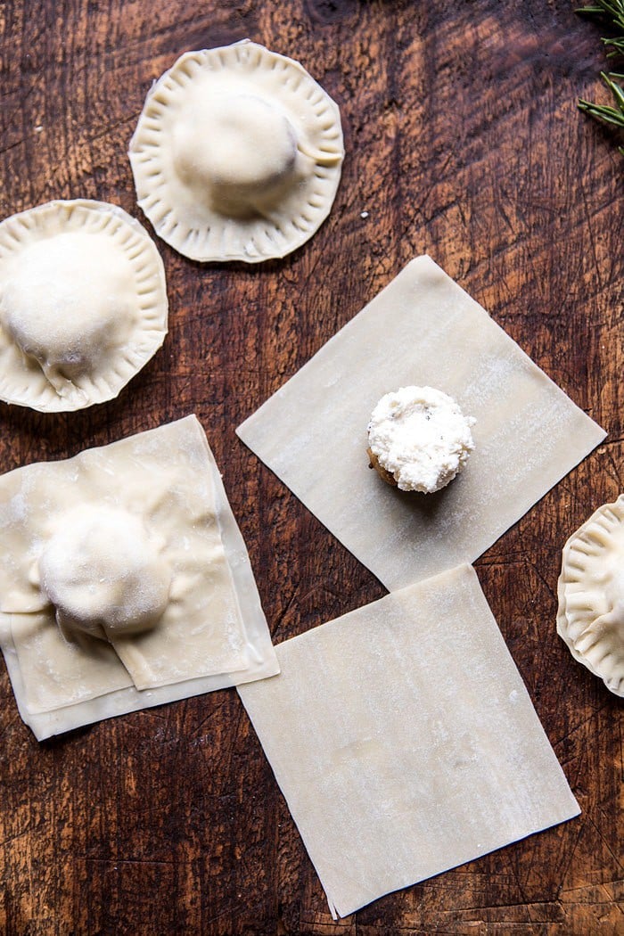 Seared Scallop Ravioli with Lemon Rosemary Butter Sauce | halfbakedharvest.com @hbharvest