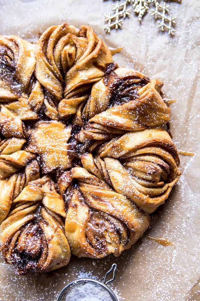 Snowflake Pull-Apart Monkey Bread | halfbakedharvest.com @hbharvest
