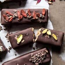 Dark Chocolate Covered Coconut Bars | halfbakedharvest.com @hbharvest #chocolate #healthy #coconut #vegan #glutenfree