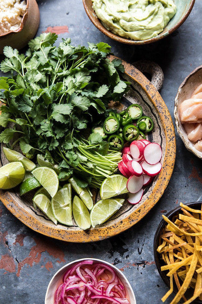 Mexican Hot Pot with Avocado Crema | halfbakedharvest.com @hbharvest #hotpot #soup #mexican