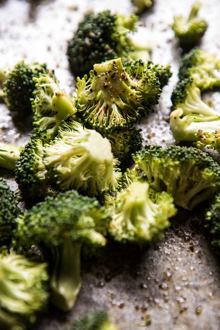 No-Guilt Broccoli Fettuccine Alfredo | halfbakedharvest.com @hbharvest #healthy #pasta #Italian #hummus