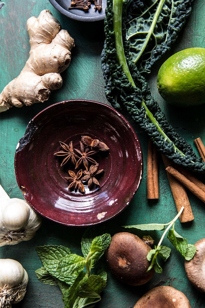 Quick Cleansing Kale and Mushroom Pho | halfbakedharvest.com @hbharvest