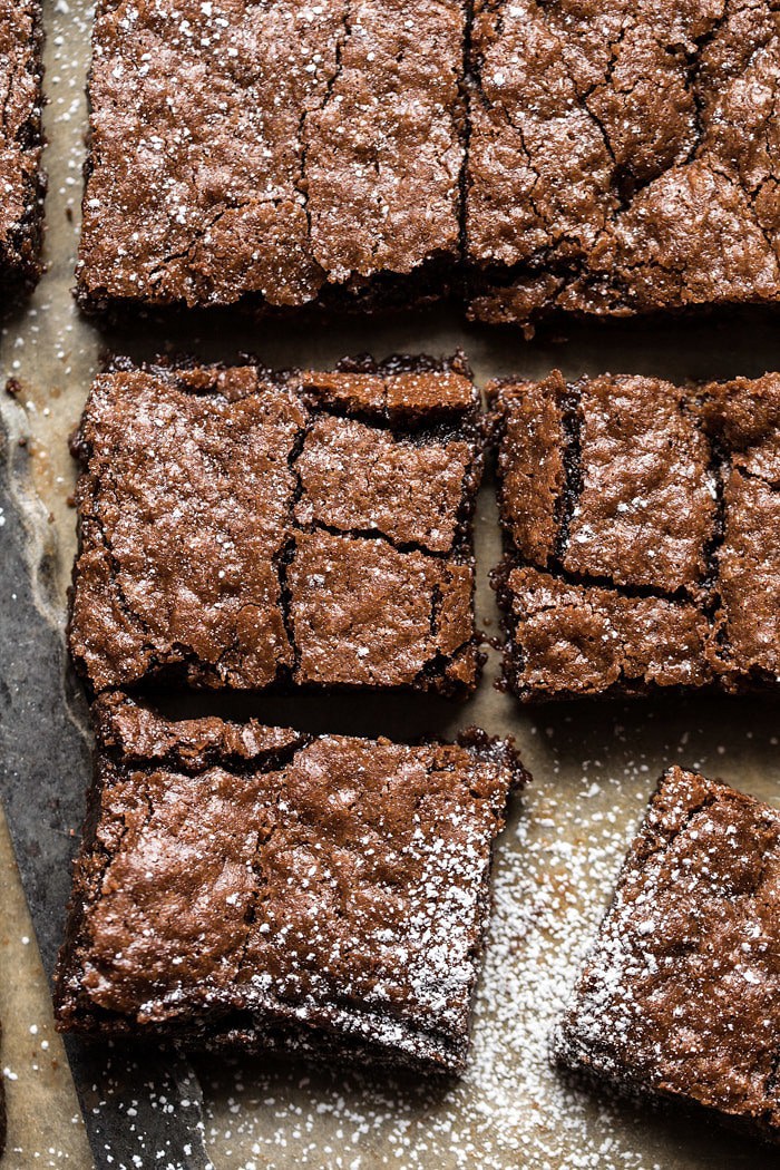 Crinkle Top Brownies | halfbakedharvest.com #brownies #recipes #chocolate