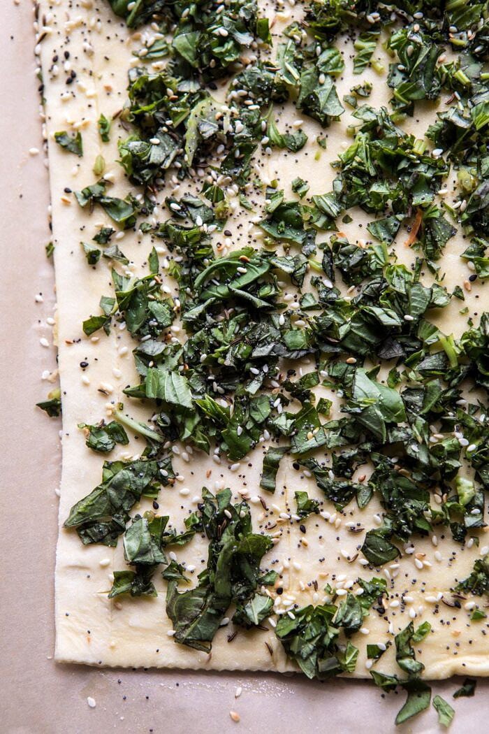 Asparagus, Egg, and Prosciutto Tart with Everything Spice | halfbakedharvest.com #spring #tart #brunch #asparagus