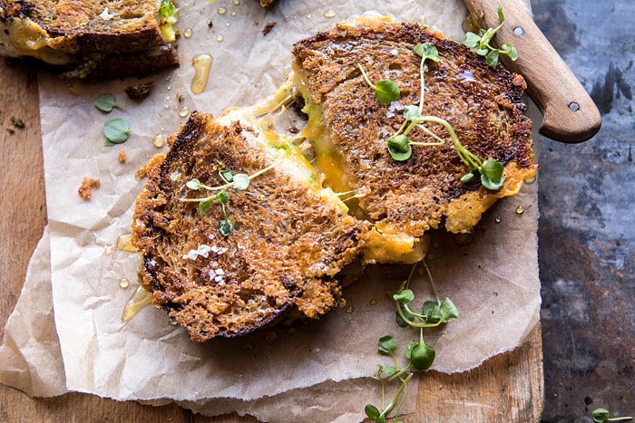 Broccoli Cheddar Melts | halfbakedharvest.com #grilledcheese #broccoli #easyrecipe