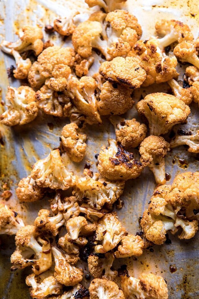 Cauliflower Shawarma Wraps with Green Tahini and Feta | halfbakedharvest.com #easy #recipes #healthy