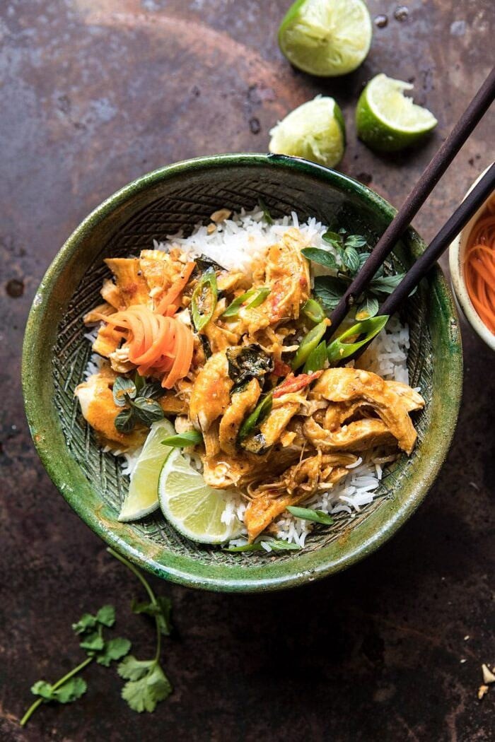 Instant Pot Thai Lemongrass Chicken | halfbakedharvest.com #instantpot #chicken #healthy #easy