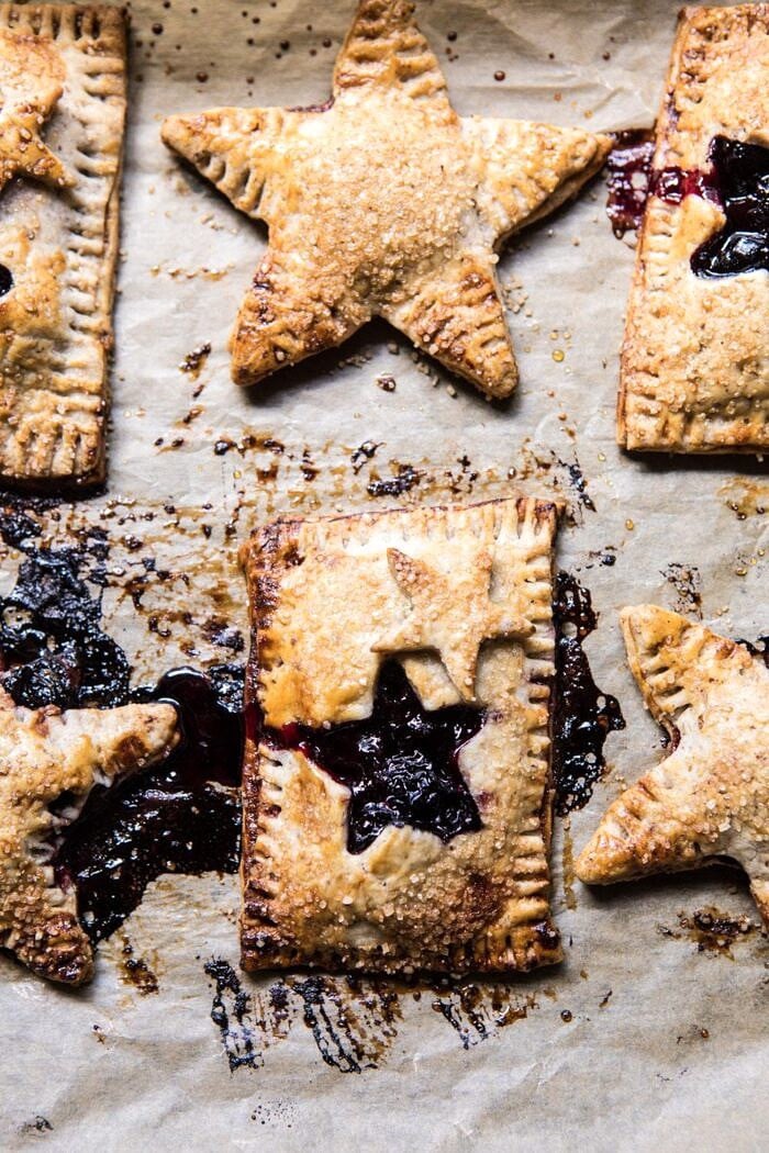 Bourbon Pecan Cherry Hand Pies | halfbakedharvest.com #pie #cherries #4thofjulyrecipes #easy
