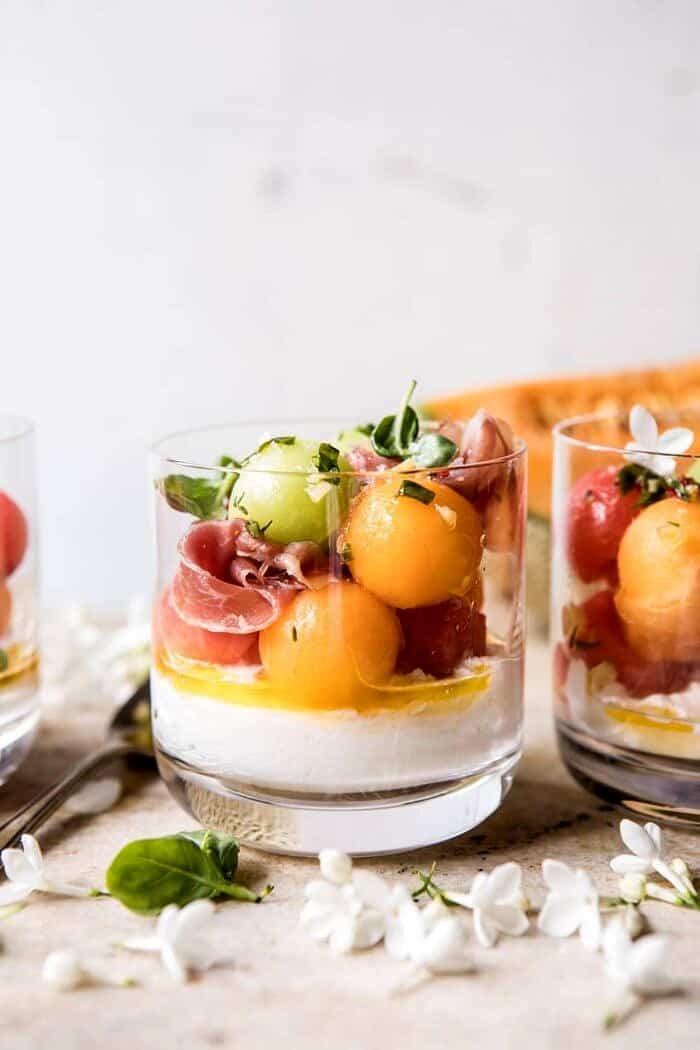 Melon Caprese Salad | halfbakedharvest.com #summerrecipes #caprese #healthy #buratta