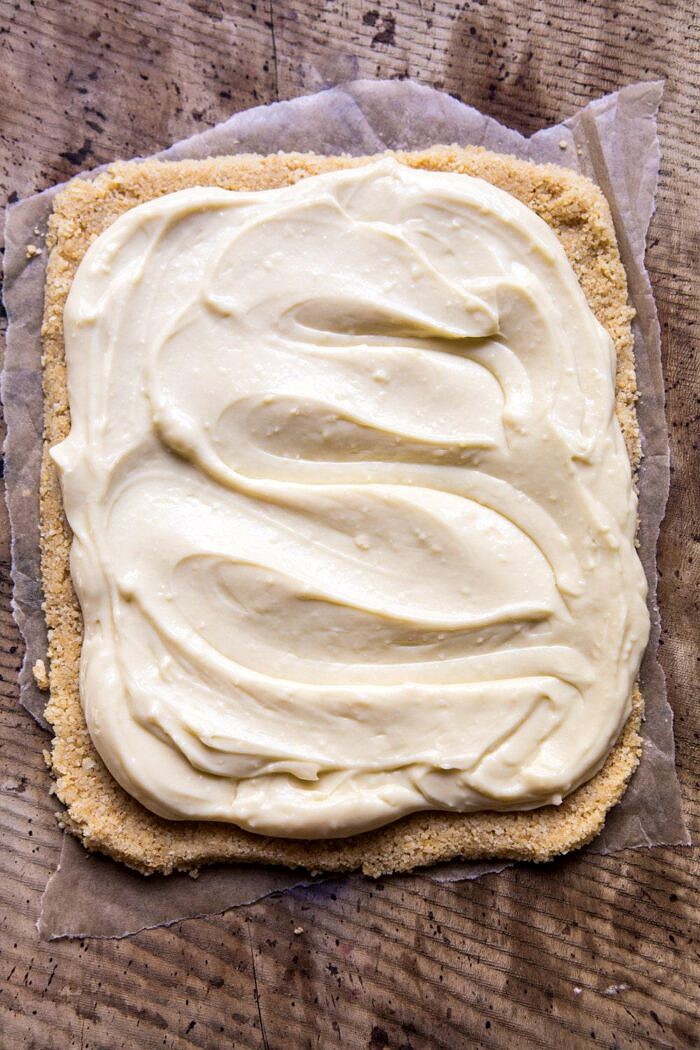 No Bake Custard Tart without berries