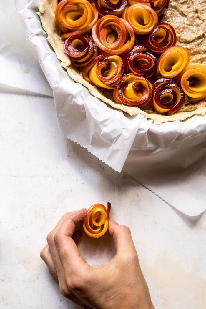 peach rose petal prep shot