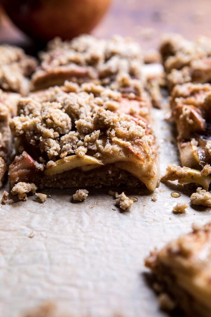 side angled photo of Double the Streusel Apple Butter Bars