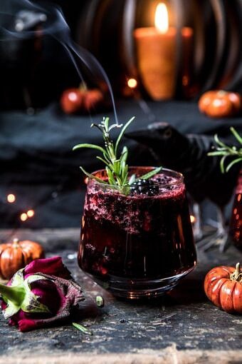 The Black Widow Smash | halfbakedharvest.com #halloween #cocktails #fall #autumn