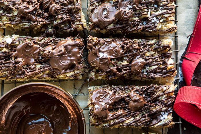 horizontal photo of Salted Chocolate Coconut Bars 