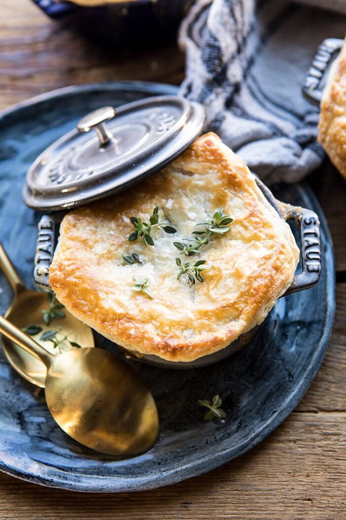 close up photo of Turkey and Wild Rice Pot Pie 