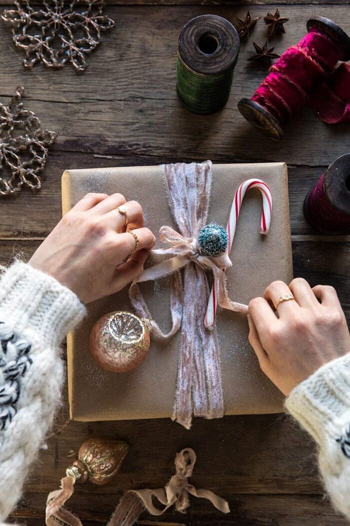 Christmas Gift Wrapping Ideas | halfbakedharvest.com #holiday #DIY #crafts #christmas