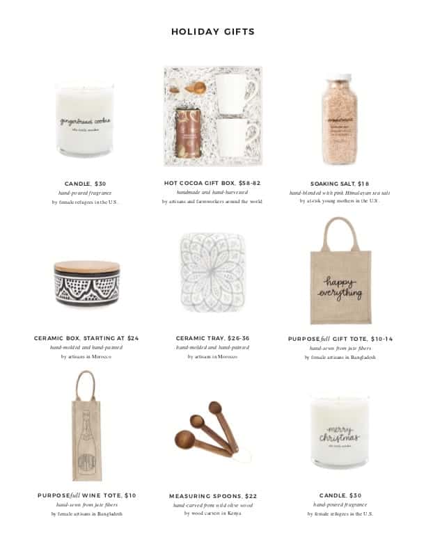 Holiday Gift Guide 2018 - The Little Market x Half Baked Harvest