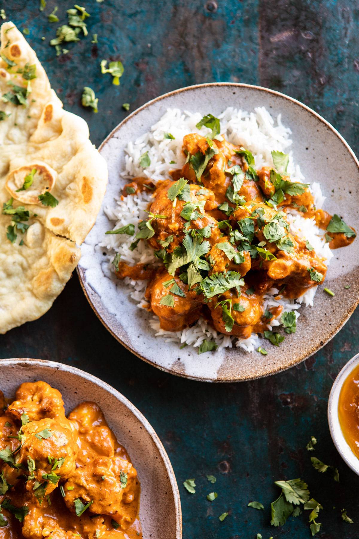 Indian Coconut Butter Cauliflower | halfbakedharvest.com #healthyrecipes #Indian #cauliflower #30minutes #easyrecipes
