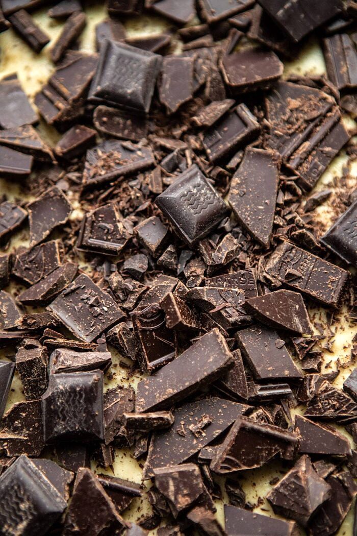 Warm Chocolate Banana Galette | halfbakedharvest.com #banana #chocolate #dessert #easyrecipes #chocolaterecipes #baking Warm Chocolate Banana Galette before baking without bananas