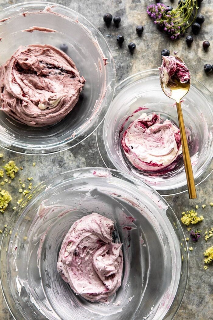 multi colored buttercream