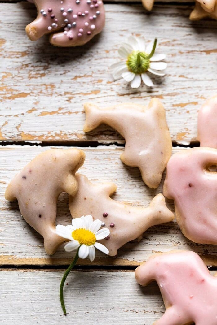 super close up photo of Homemade Animal Crackers 