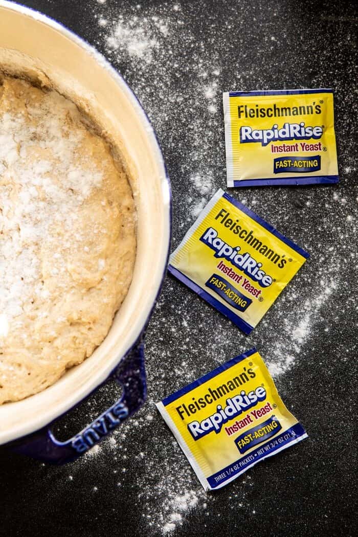 French Onion Mushroom Pizza | halfbakedharvest.com #pizza #mushrooms #easyrecipes pizza dough in bowl