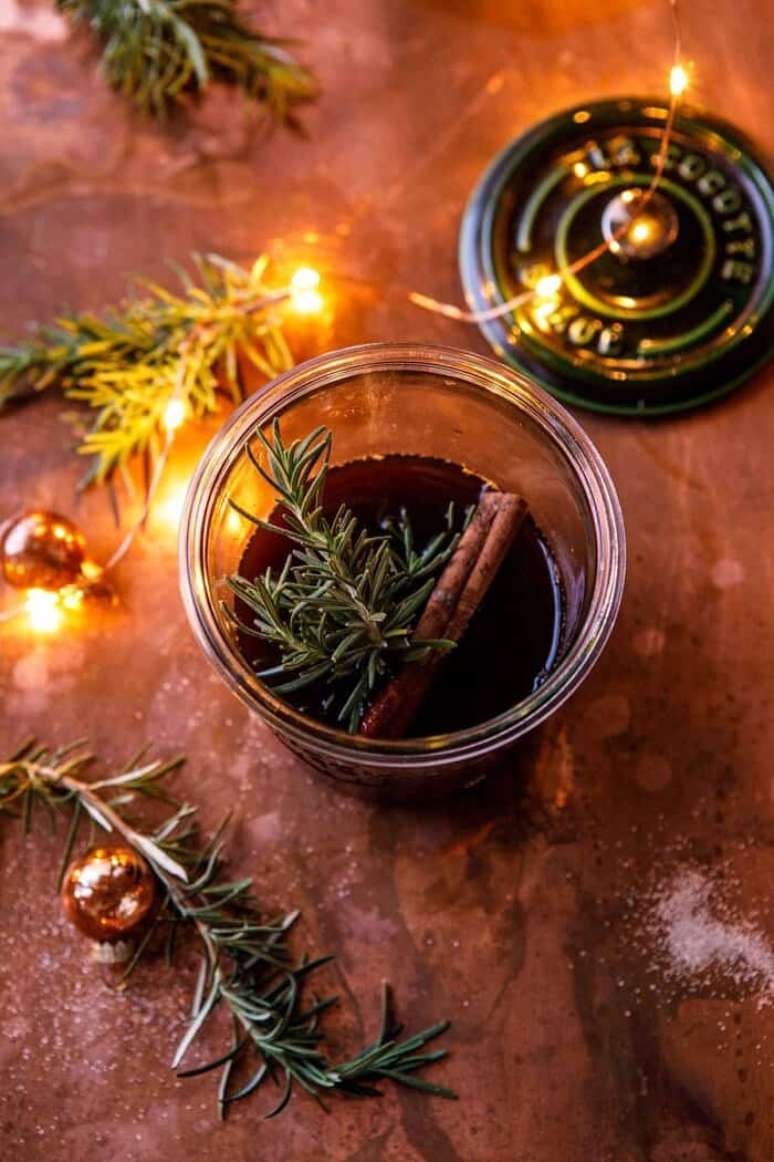 overhead photo of Cinnamon syrup