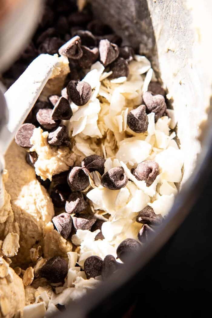 cookie dough in bowl 