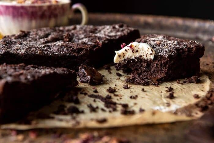 horizontal photo of Flourless Chocolate Espresso Cake 