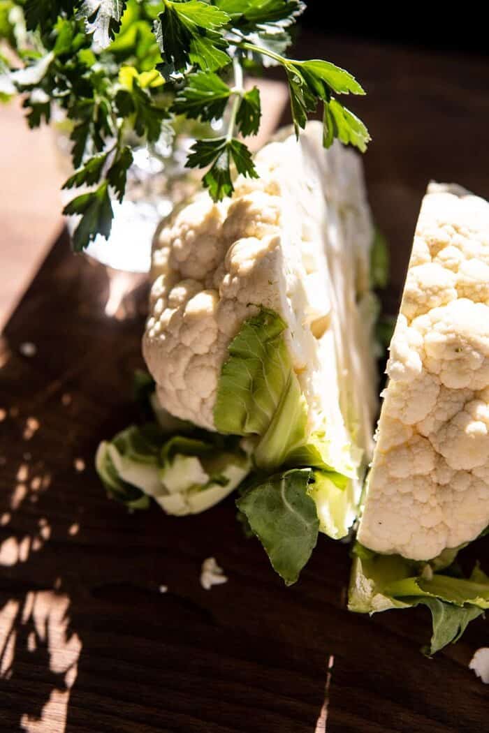 raw cauliflower head 