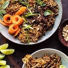 30 Minute Caramelized Shallot Beef Ramen Noodles | halfbakedharvest.com