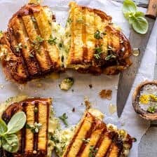 Artichoke and Broccoli Pesto Brie Panini with Thyme Honey | halfbakedharvest.com