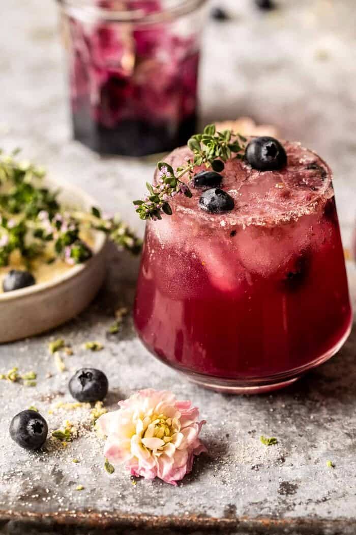 side angled photo of Blueberry Lemon Thyme Smash 