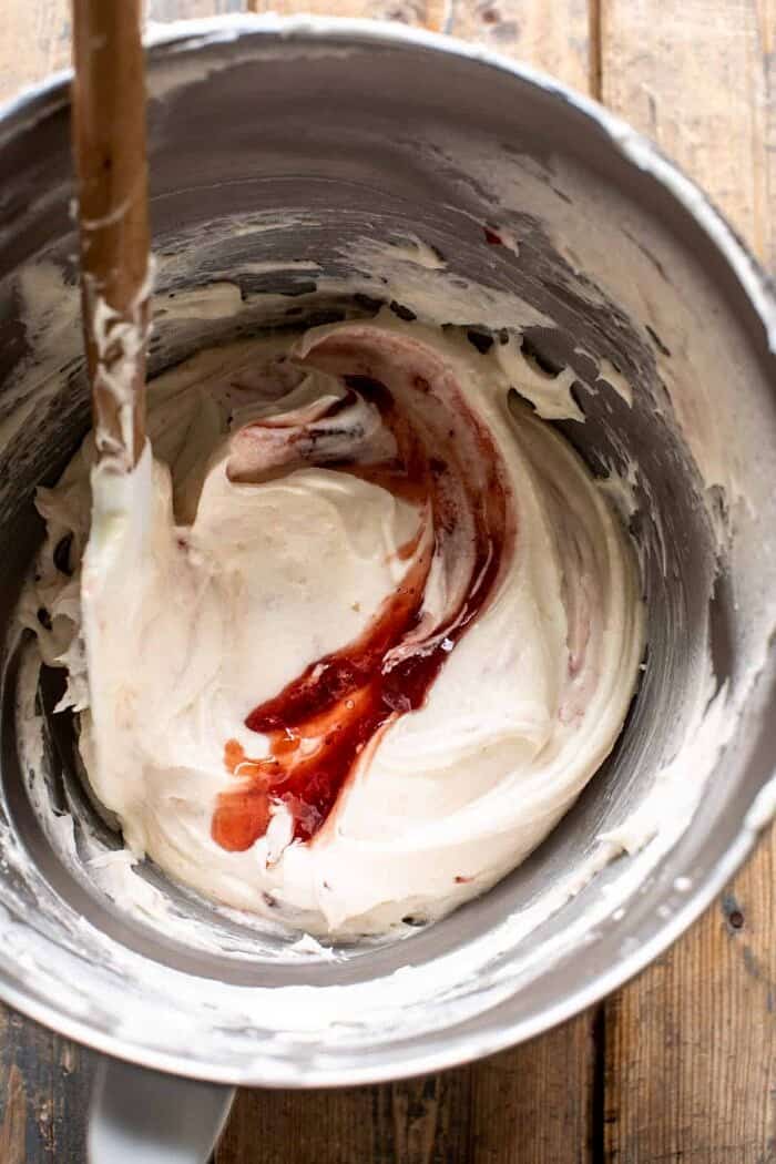 prep photo of Jam Swirled Buttercream